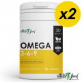 Atletic Food Жирные кислоты Омега 3-6-9 Omega 3-6-9 1000 mg - 180 гел.капс (2 шт по 90 капс)
